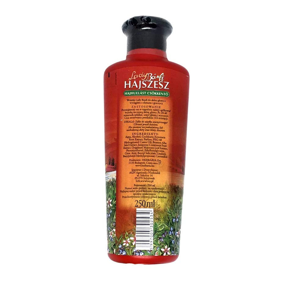 BANFI LADY – Loción antipérdida de cabello y recrecimiento del cabello, estimulante natural para el cabello, 8.5 fl oz por Herbaria