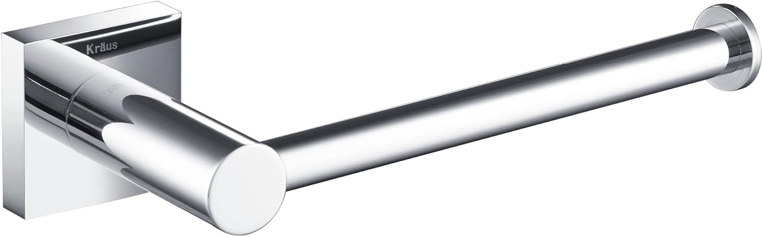 KRAUS Ventus KEA-17729CH – Soporte para papel higiénico, acabado cromado, 6 12 pulgadas