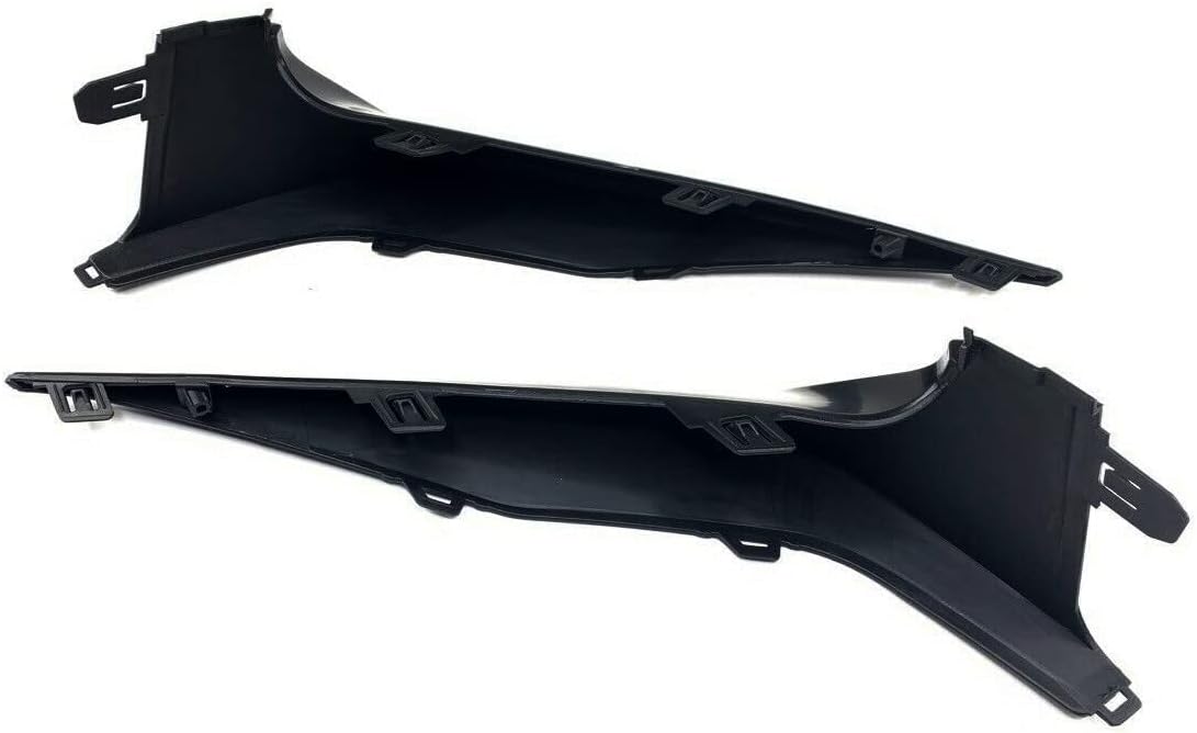 Moldura de parachoques delantero compatible con Toyota Corolla SE XSE 2020 2021 de repuesto para conductor y pasajero, cubierta divisora de labio