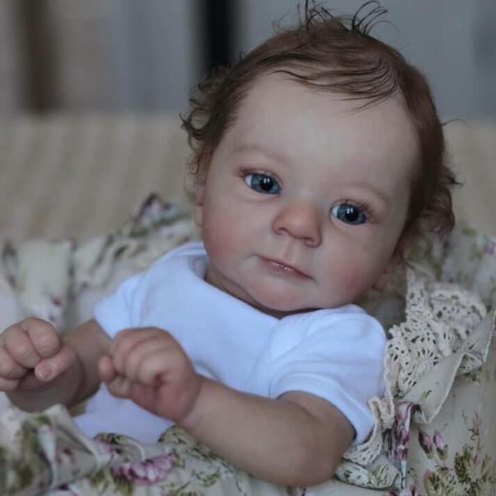 Felicia – Muñecas de bebé Reborn de 19 pulgadas, muñeca de bebé realista recién nacida, muñecas de vinilo de silicona real con pelo lindo vida como