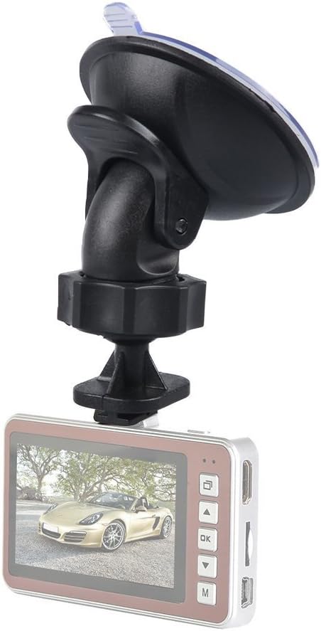Soporte para cámara de tablero con ventosa para cámara de salpicadero con adaptador de 13 juntas esféricas para grabadora de video de vehículo,