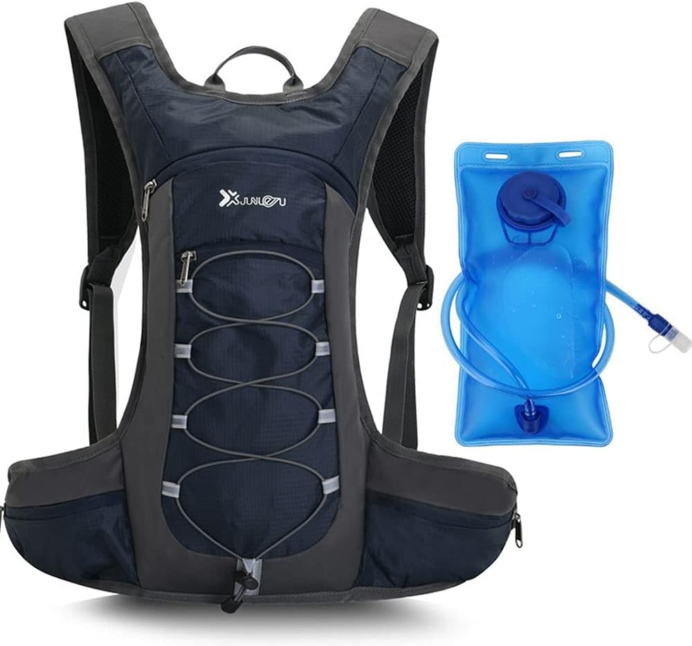 Croogo Mochila de hidratación para correr con vejiga de agua de 2 litros, ligera, Hydro Water Pack Ciclismo para hombres y mujeres, Rojo-OT05