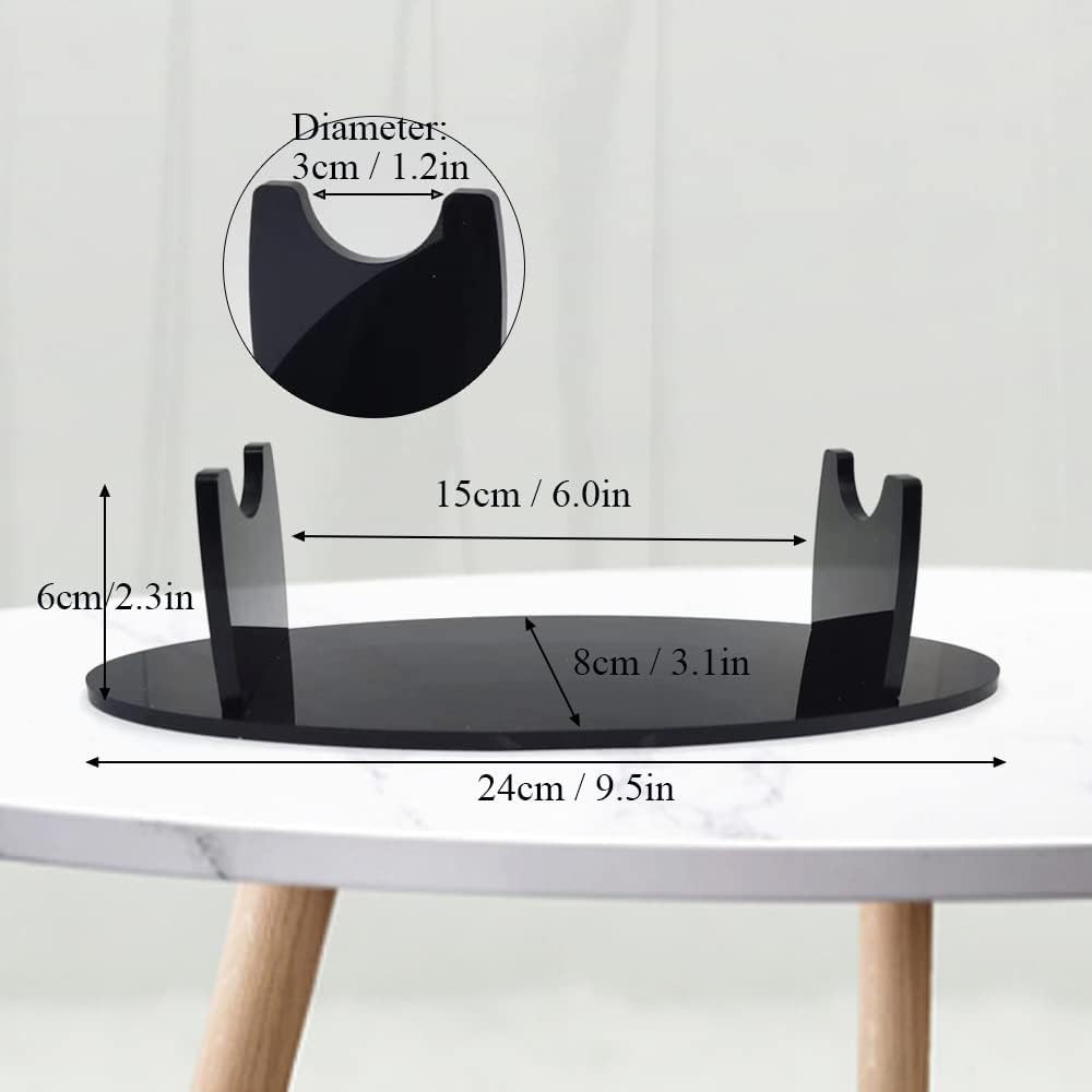 Coret Soporte para espada pequeña para cuchillo samurái, soporte de espada de sable de luz, soporte de acrílico decorativo de escritorio para