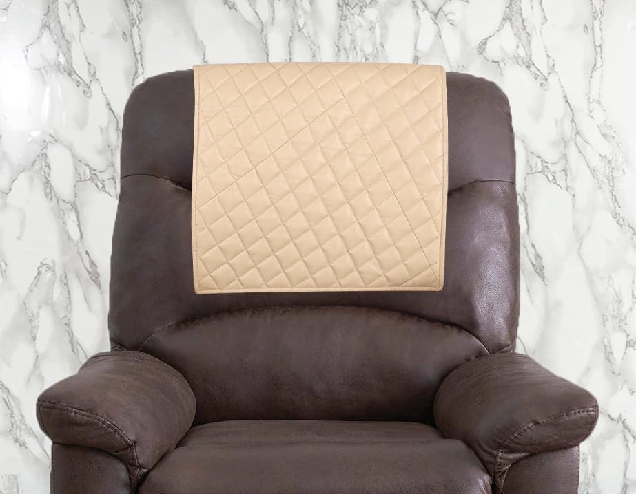 Funda acolchada para reposacabezas reclinable de piel auténtica, protector de muebles, funda de asiento de teatro de dos plazas, fundas para sillas