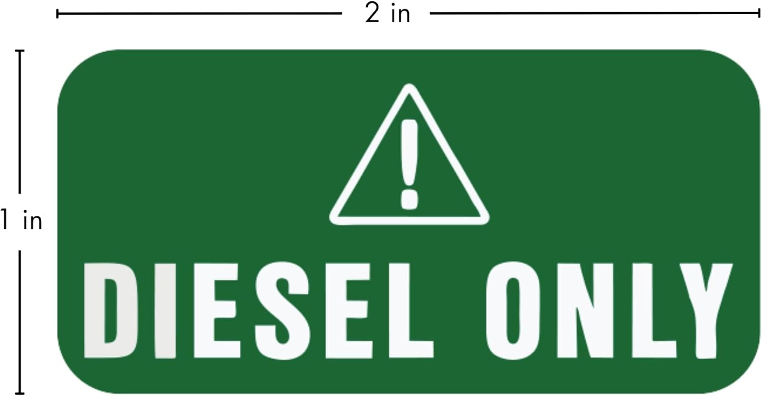 Paquete de 4 calcomanías diésel para combustible diésel, calcomanías diésel para tanque de combustible, calcomanías resistentes a la intemperie,