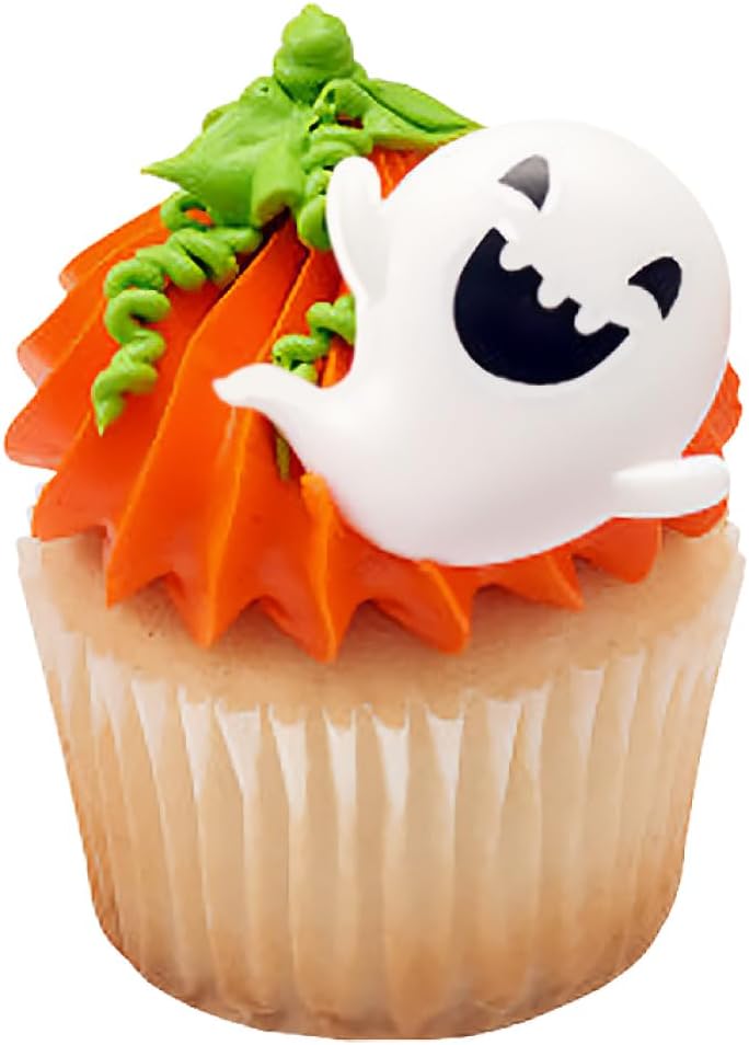 Anillos para cupcakes, divertidos adornos espeluznantes para tartas para fiestas de Halloween, suministros de fiesta temática de Halloween