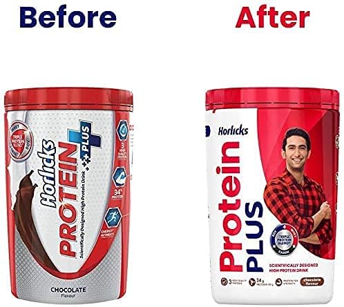 Protein Plus – Recipiente de chocolate con triple mezcla de suero de leche, soja y caseína, 14.11 oz (paquete de 2)
