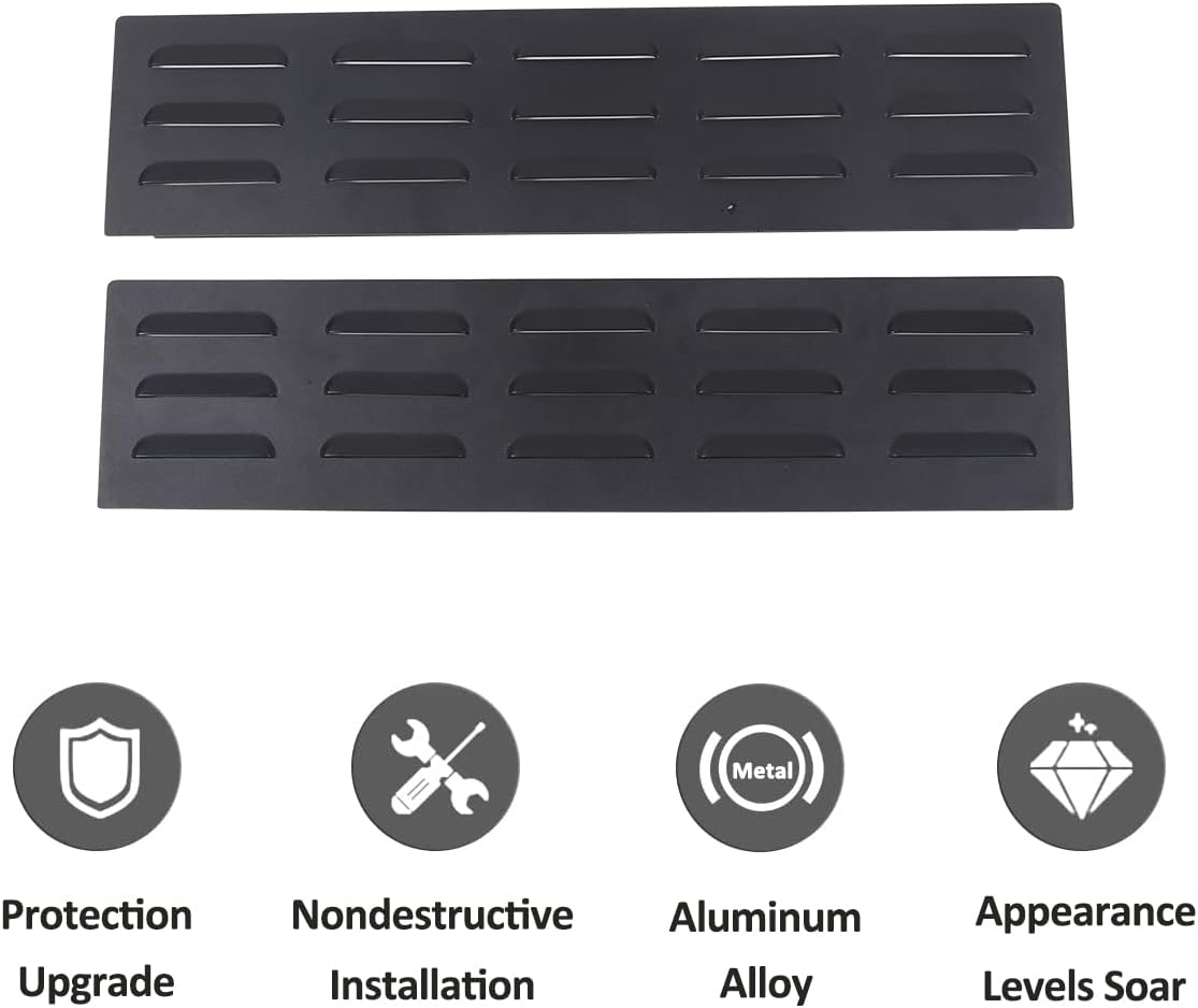 Cubierta de rejilla de ventilación de aleación de aluminio (puertas de 2 fila) para Land Rover Defender 110 130 2004-2023, accesorios exteriores