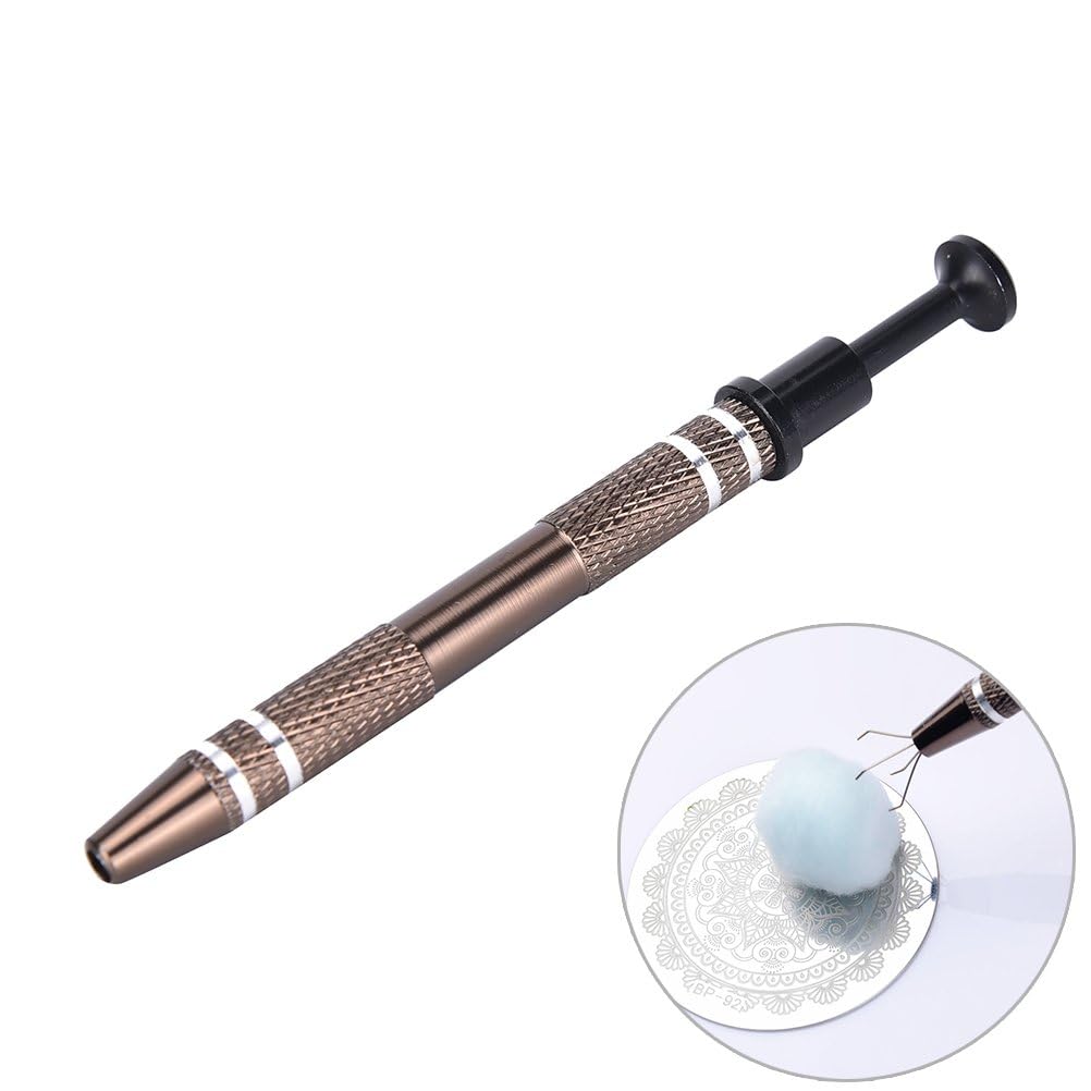 Team-Management – Herramienta de recogida de bolas de algodón para guardar manicura, herramienta de recogida, plantilla de uñas, herramienta de