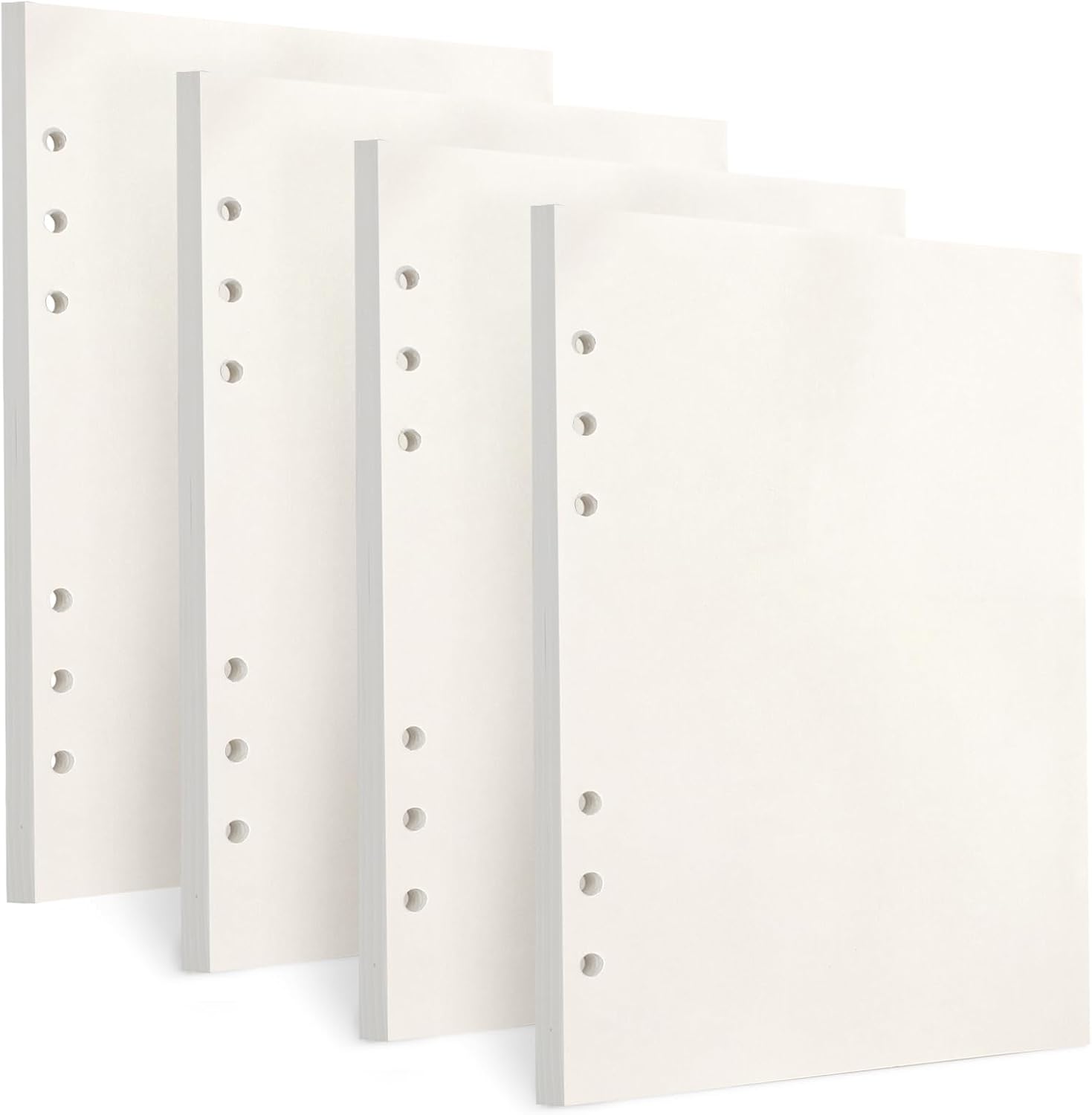 Toplive – Papel de repuesto A5, 4 unidades Toplive de 100 GSM de papel grueso recargable con 6 agujeros, hojas sueltas, 180 hojas (360 páginas) para