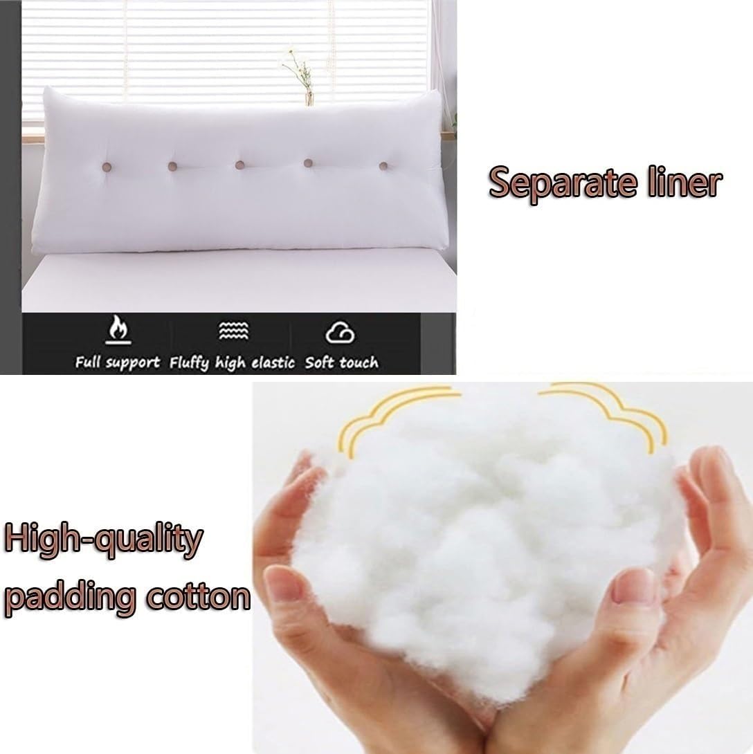 Almohadas de cuña para cabecero + almohada de cuña para descansar y leer, cojín triangular súper suave, soporte de posicionamiento, almohadas largas