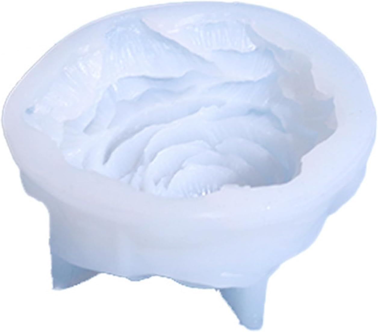 BIBABLYKE Molde de vela de silicona de peonía grande 3D, hecho a mano, creativo, flores, aromaterapia, yeso, resina, suministros para hacer jabón,