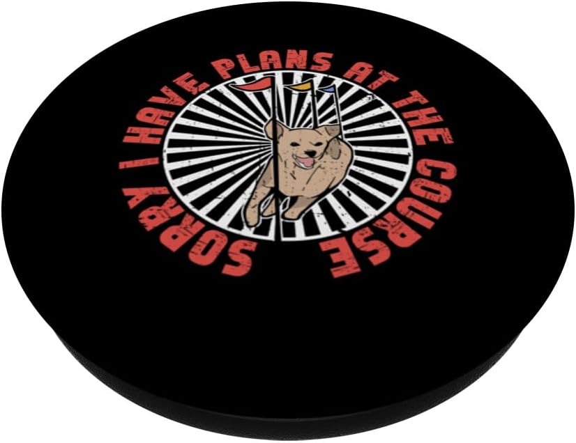 Diseño de agilidad para perros para entrenamiento de agilidad de perros PopSockets Standard PopGrip