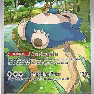 Pokemon – Snorlax SVP 051 – Pokemon 151 Black Star Promo – Inglés – Arte completo – Promo de caja de entrenador de élite Pokemon – Snorlax SVP 051 – Pokemon 151 Black Star Promo – Inglés – Arte completo – Promo de caja de entrenador de élite