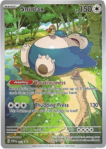 Pokemon – Snorlax SVP 051 – Pokemon 151 Black Star Promo – Inglés – Arte completo – Promo de caja de entrenador de élite