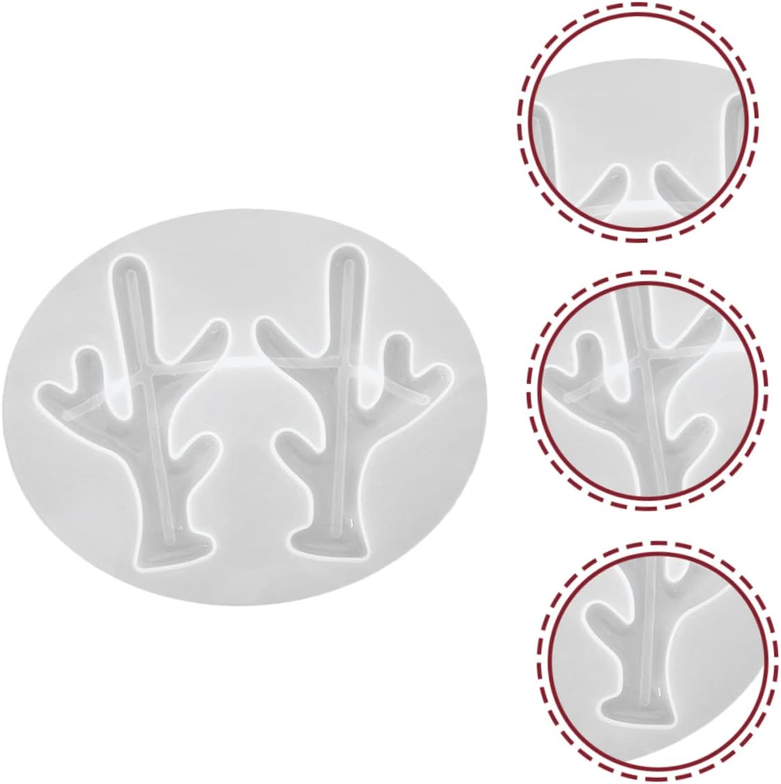 9 Pcs Antler Mold Elk Antler Tuile Molds Silicone De para Gelatinas Silicone Molds Jeweled Hair Clips Molde De para Resina White Jewelry Antlers