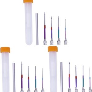 EXCEART Agujas perforadoras de costura, agujas de acolchado, agujas de bordar, agujas de tejer, herramienta de manualidades de costura, aguja EXCEART Agujas perforadoras de costura, agujas de acolchado, agujas de bordar, agujas de tejer, herramienta de manualidades de costura, aguja