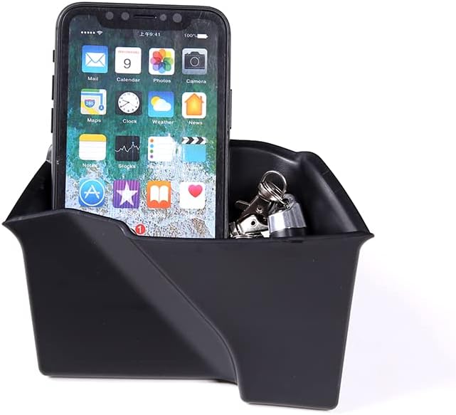 TINKI Bandeja de almacenamiento de reposabrazos de puerta interior de ABS compatible con C7 Corvette Stingray Chevrolet 2014-2019 Z06Grand Sport