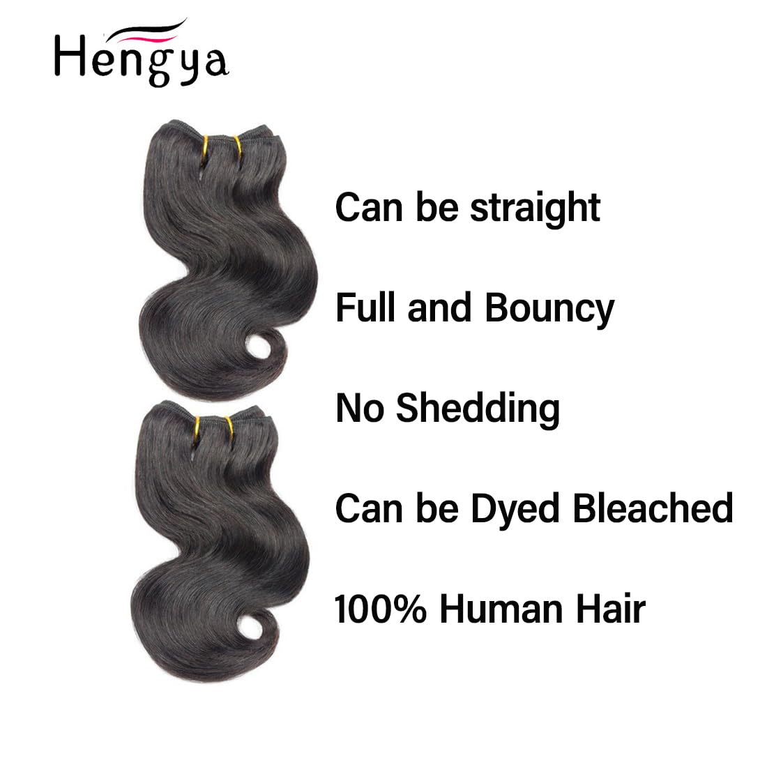 4 paquetes cortos de cabello humano ondulado de 8 pulgadas, extensiones de cabello virgen 10A, grado 10A, 100% sin procesar, para mujeres negras,