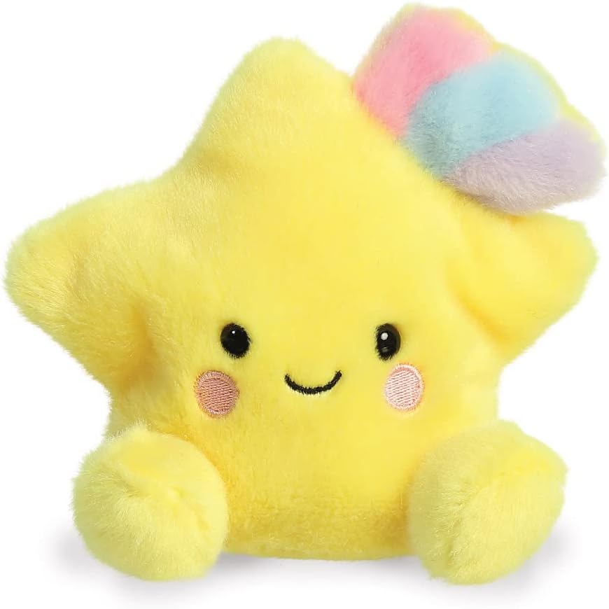 AURORA, 33622, Palm Pals Piscis Shooting Star 5 pulgadas, juguete suave, amarillo