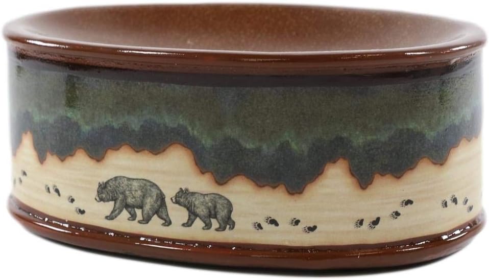 Ebros – Oso de bosque rústico para madre y cachorro, decoración occidental, accesorios decorativos occidentales para cabaña, casa de campo, casa de