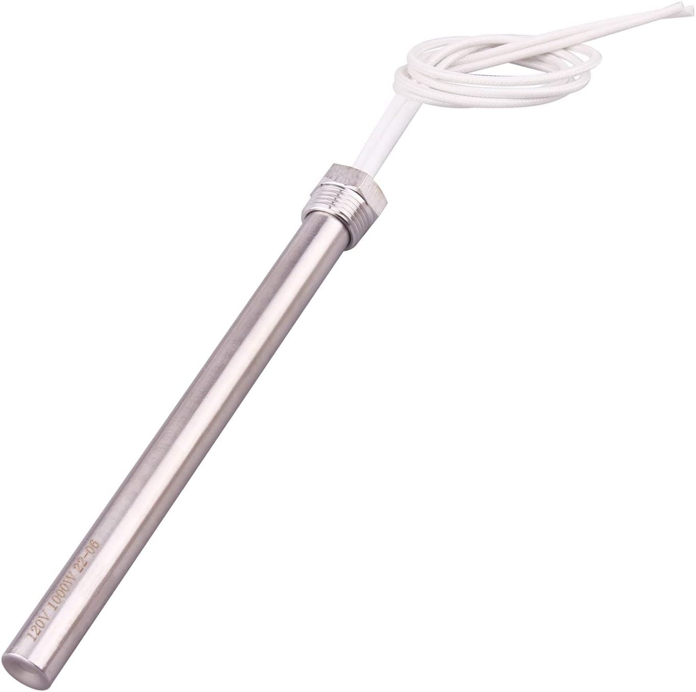 DERNORD Reemplazo caliente del elemento de calefacción de Rod del calentador 120V 1000W del cartucho de inmersión rosca 12 pulgada