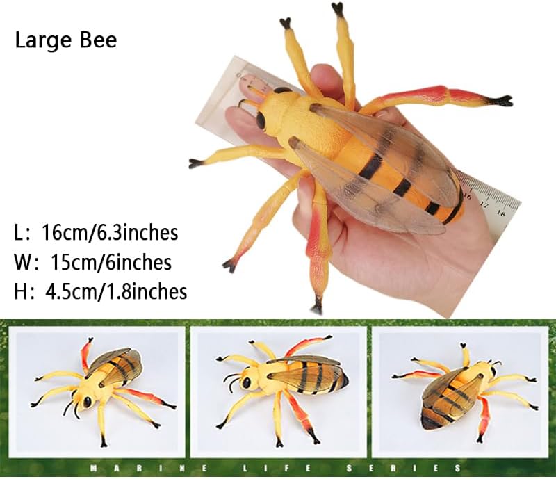 Muñeca de insecto 12 muñecas de animales de insectos extra grandes para niños Educación temprana Cognición Animal Juguete Modelo Rinoceronte