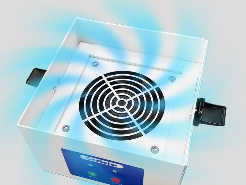 ComMarker Extractor de humos de soldadura de 30 W, amortiguador de prevención de humo, ventilador de trabajo para estación de soldadura (110 V)