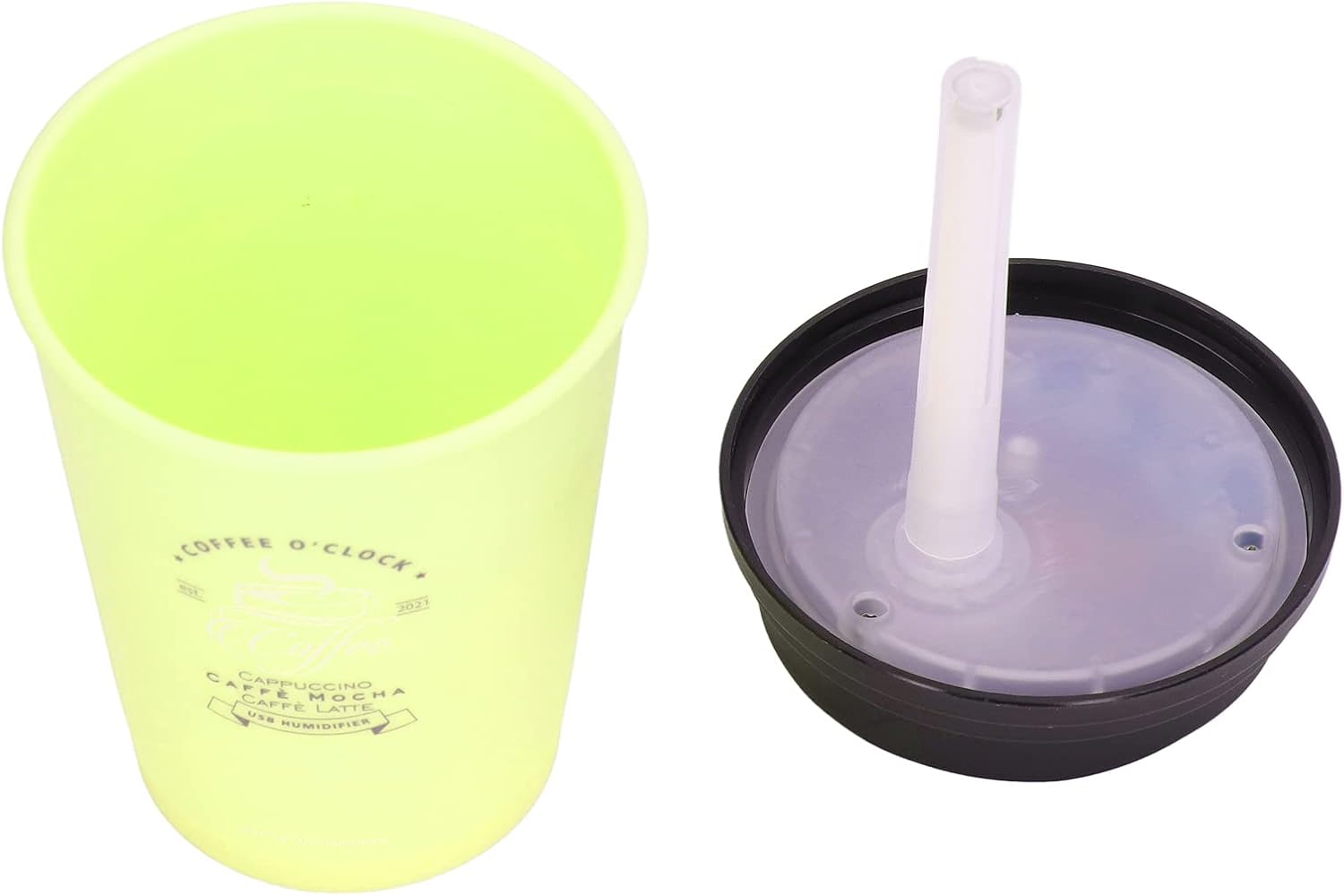 Mini humidificador, taza de café USB de 10.1 fl oz, humidificador de escritorio de apagado automático de bajo ruido, difusor de humidificador para