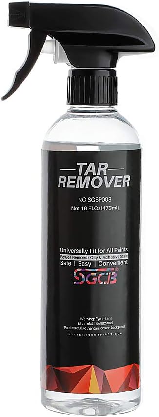 SGCB Removedor de alquitrán de 16 onzas para automóviles, 16.9 fl oz de alquitrán de carretera seguro, removedor de adhesivo eficaz  Elimina