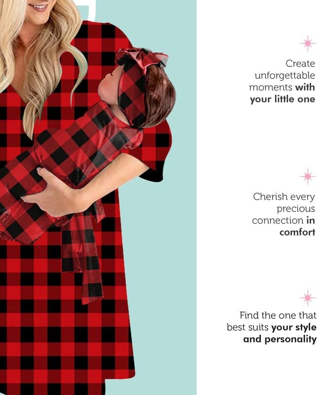 Conjunto de bata y manta de maternidad, trajes de mamá y bebé a juego, bata de hospital, manta y sombrero., Rojo Plaid