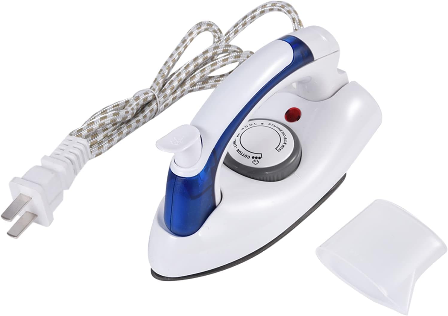 Plancha de viaje, plancha de vapor portátil para ropa, mini plancha de vapor plegable de mano, mini plancha eléctrica con control de temperatura