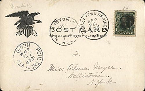 Vermont House of Correction Rutland VT Original Antique Postcard 1905