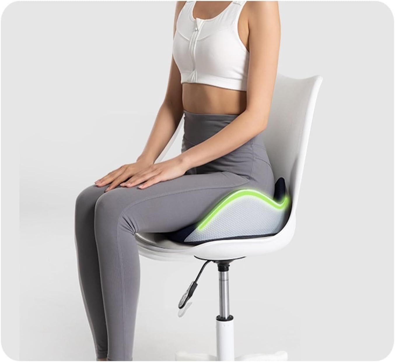 Almohada suave de apoyo de cadera de alta calidad que aumenta la comodidad del asiento, almohada para hemorroides para espalda, coxis, alivio del