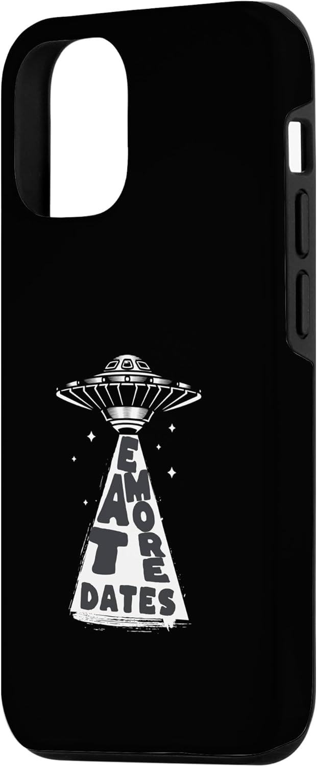iPhone 14 Pro UFO Alien Abduction Vintage Eat More dates Vintage Case