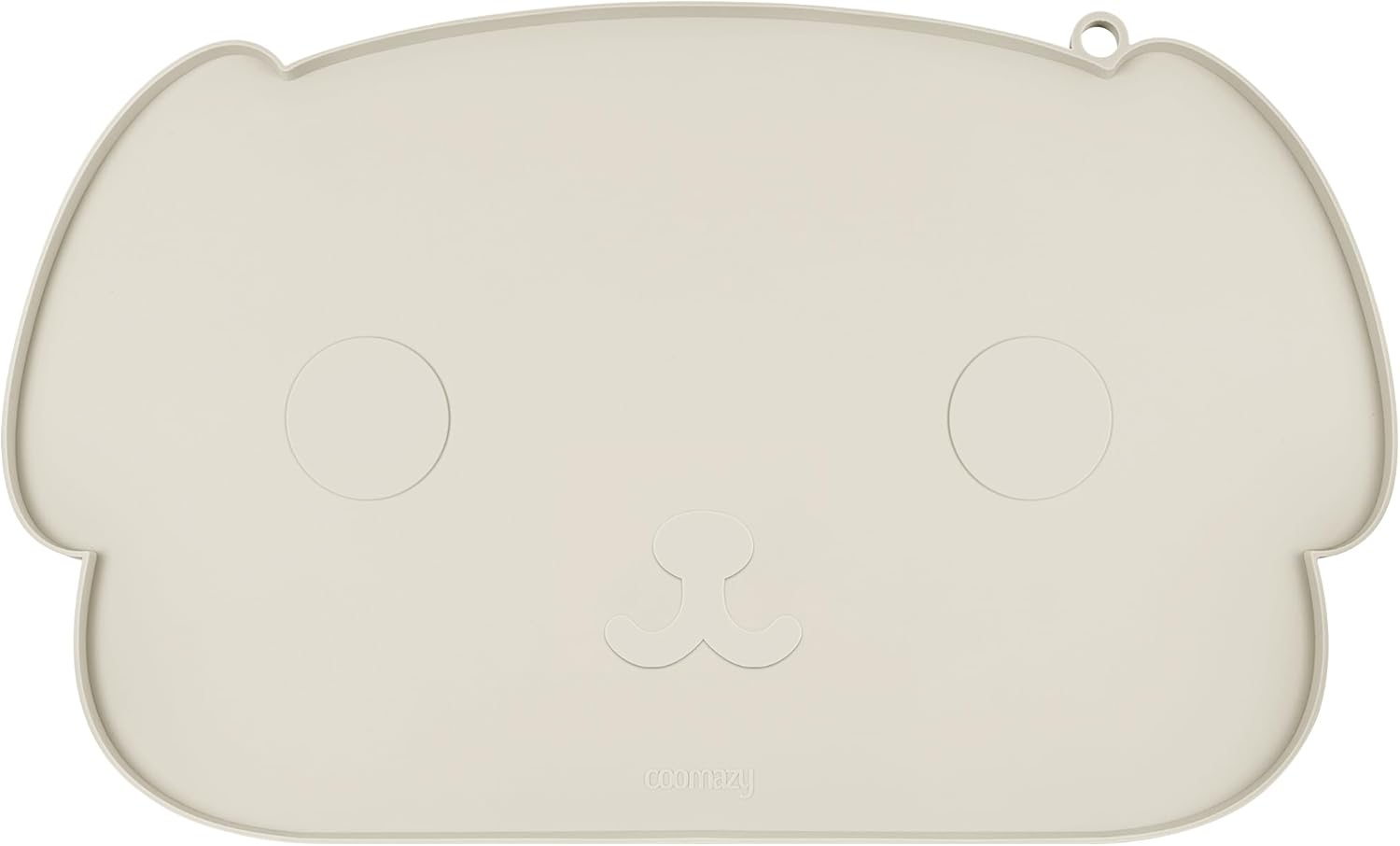 Coomazy Tapete de comida para perros y gatos, tapete de silicona para mascotas ampliado y grueso, borde elevado para evitar fugas de alimentos y