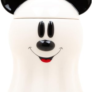 Disney Decoraciones Mickey Mouse Ghost Cookie and Candy Jar  Lindo regalo de cerámica para inauguración de la casa para hombres, mujeres y niños Disney Decoraciones Mickey Mouse Ghost Cookie and Candy Jar  Lindo regalo de cerámica para inauguración de la casa para hombres, mujeres y niños