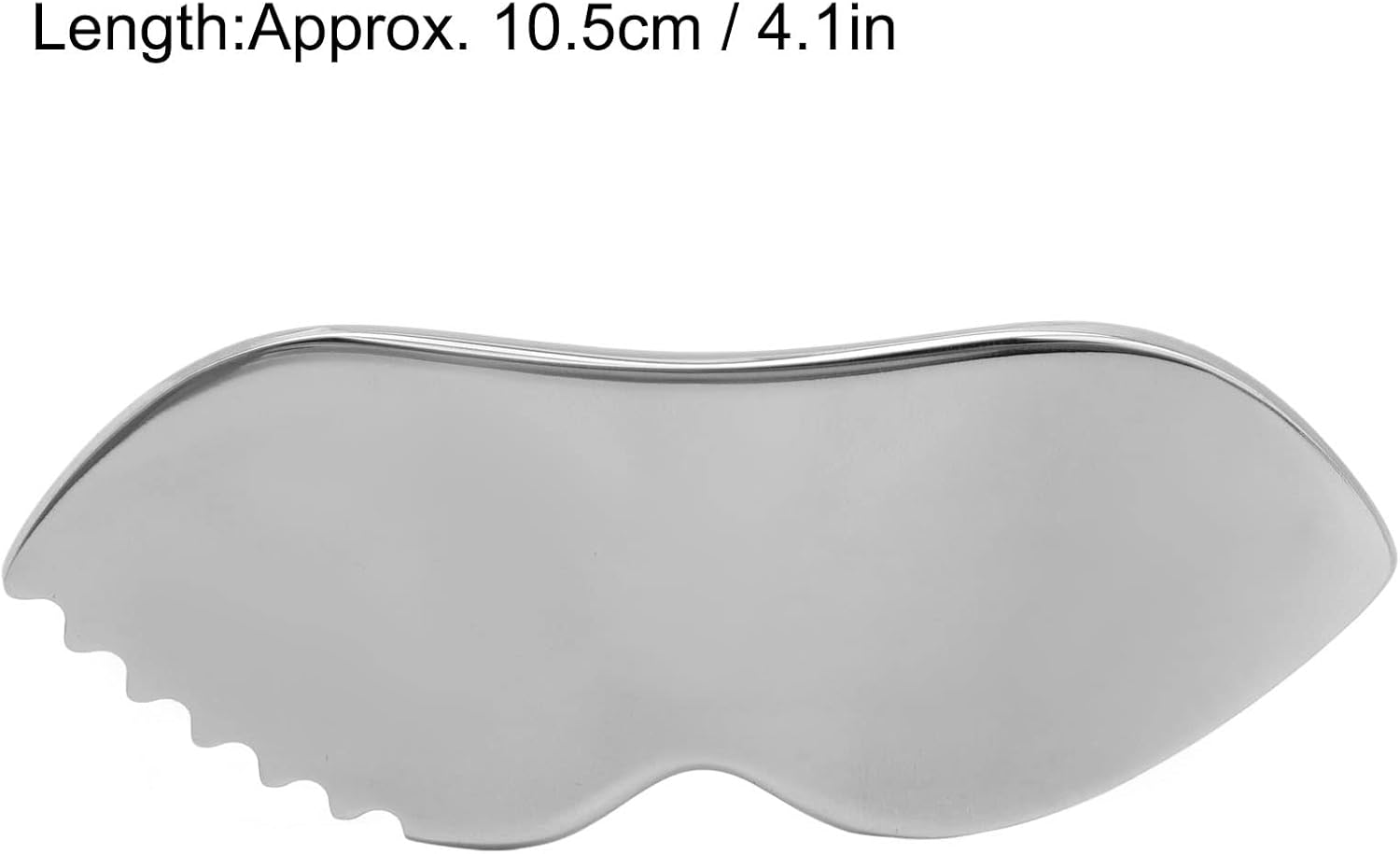 Gua Sha de acero inoxidable para el cuidado de la piel facial, herramienta de masaje raspado con dientes de peine  Masaje facial, utilizado para