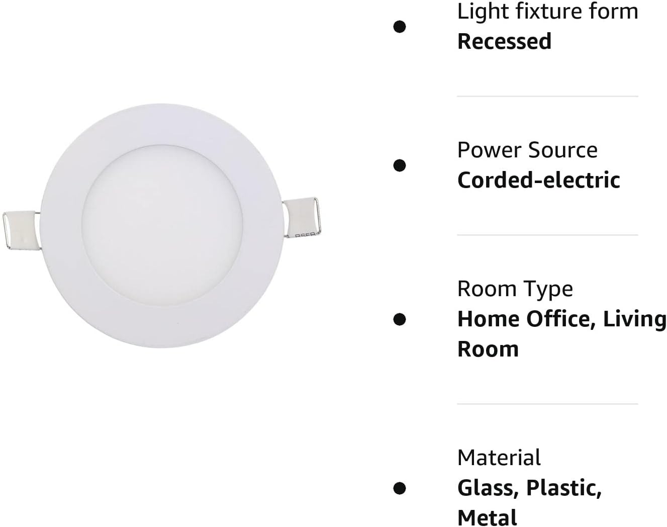 Superdream focos de luz LED con retroadaptación y ahorro de energía para empotrar en la pared, LED Ceiling Light, 15.00watts, 110.00 volts