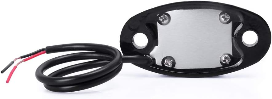 12 cápsulas de luces LED rojas de neón para coche, camión, ATV, SUV, luz brillante debajo del cuerpo, iluminación de guardabarros