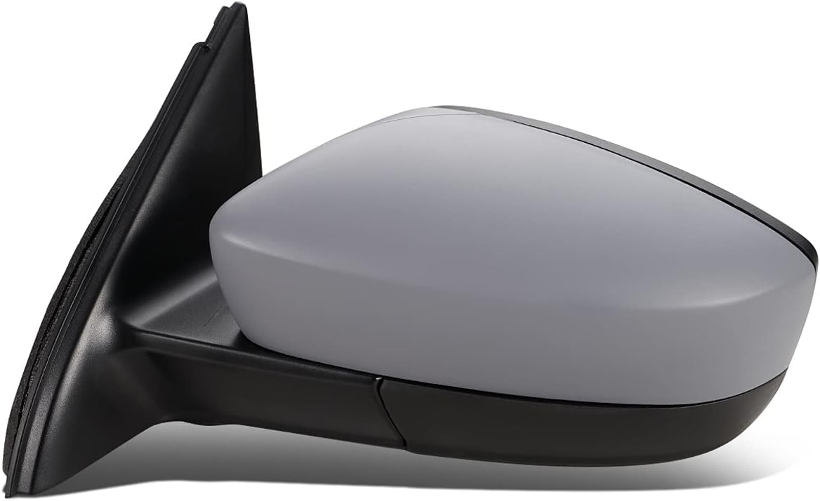 DNA Motoring OEM-MR-VW1320160 Espejo retrovisor plegable con ajuste de potencia del lado del conductor gris con vidrio calentado compatible con