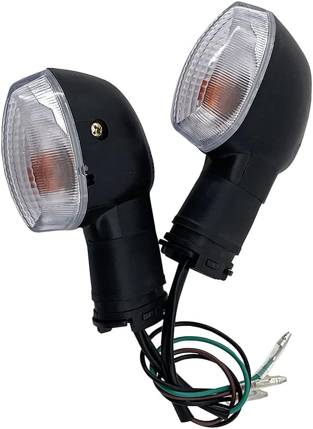 Indicadores de giro para motocicleta, luz ámbar, lámpara intermitente LED para motocicleta, compatible con Yamaha FZ1 FZ6 FZ1000 FZ600 R6 R1, lente