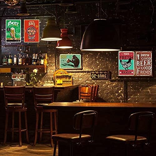 Letrero de metal retro con texto en inglés “Diver and Octopus Everything Will Kill You Choose Something Fun New Year” Letreros vintage para bar,