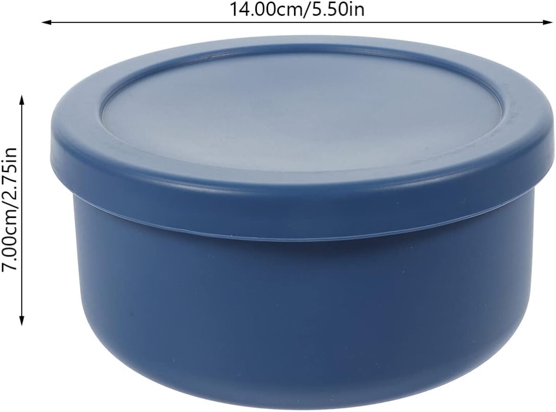 Tofficu Cuenco de masa de silicona Caja de masa para pizza, caja de prueba de masa para el hogar (23.7 fl oz, azul