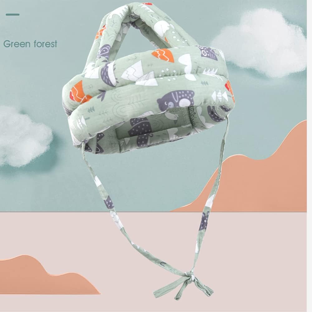 ikasus Protector de cabeza de bebé, gorro de protección de cabeza para niños pequeños, casco de protección suave para bebé, casco de seguridad sin