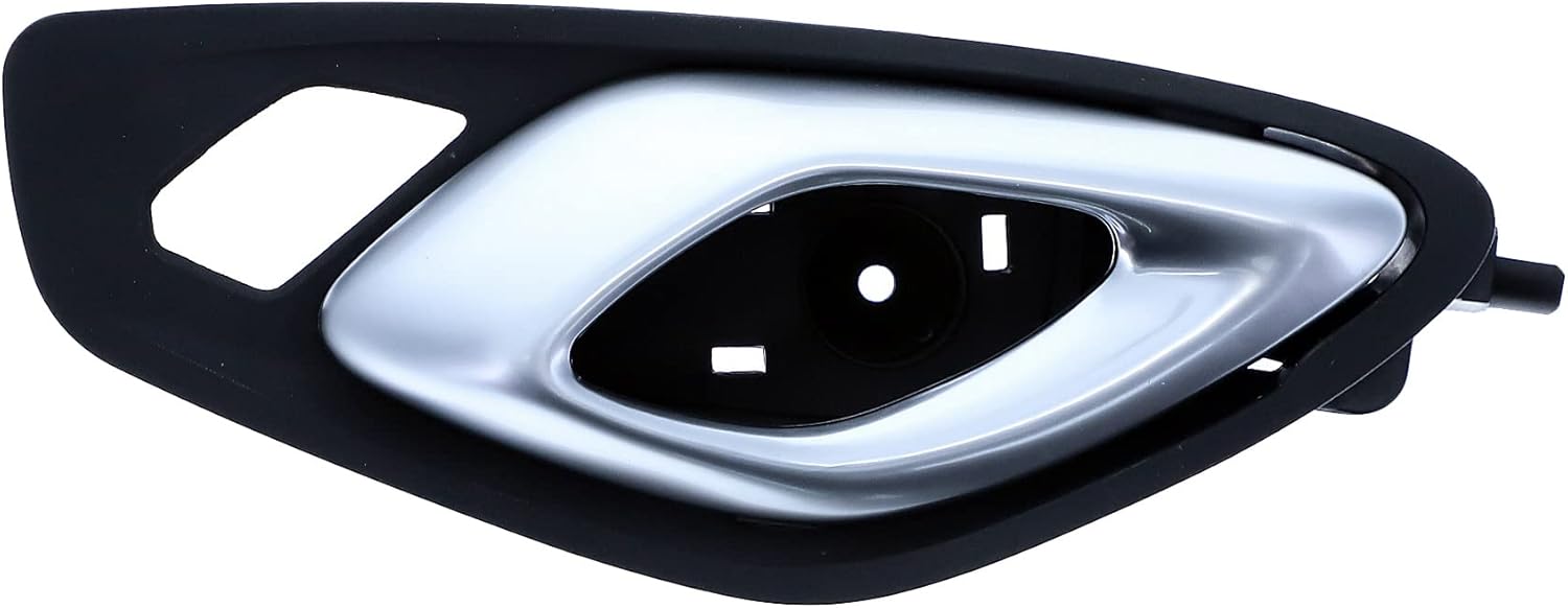 Dorman 15754 – Manija de puerta interior del lado del pasajero delantero compatible con modelos seleccionados de Chevrolet, plateada negro