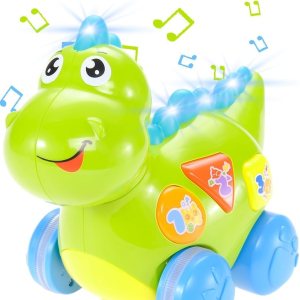 PowerTRC Juguete de dinosaurio parlante Luces Sonidos Actividades educativas PowerTRC Juguete de dinosaurio parlante Luces Sonidos Actividades educativas