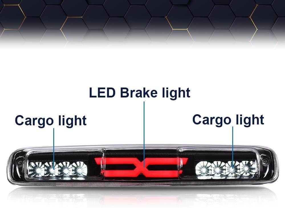 PIT66 3 luz LED de freno, compatible con Chevy Silverado 1500 2500 3500 y modelos HD 99-06 compatible con GMC Sierra 1500 2500 3500 y modelos HD