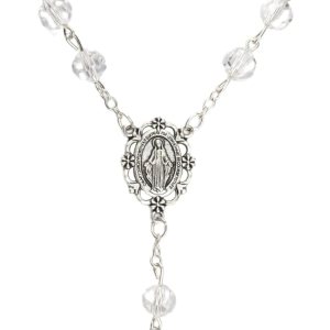 Our Lady of Grace – Rosario para automóvil con cuentas, accesorio para colgar en el espejo del automóvil y devocional sobre la marcha, caja de Our Lady of Grace – Rosario para automóvil con cuentas, accesorio para colgar en el espejo del automóvil y devocional sobre la marcha, caja de