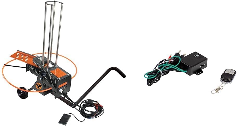 Do All Outdoors Raven Clay Pigeon Thrower with 25′ Foot Pedal, Holds 75 Clays